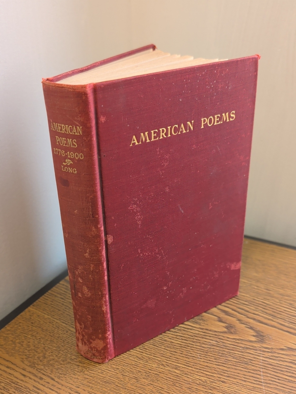 American Poems Hardcover Book - Red